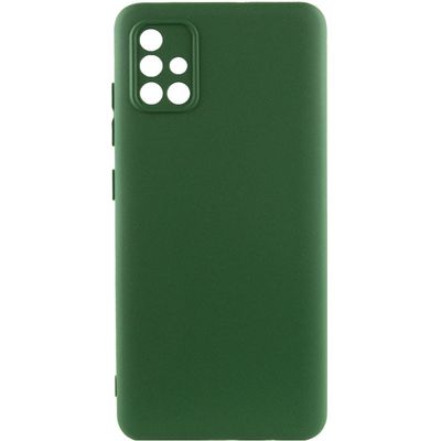 Чохол Silicone Cover Lakshmi Full Camera (A) для Samsung Galaxy A52 4G / A52 5G / A52s (Зелений / Dark green) 54533 Чехол