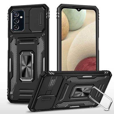 Ударостійкий чохол Camshield Army Ring для Samsung Galaxy A14 4G/5G (Чорний / Black) 64643 Чехол