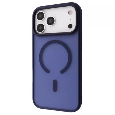 TPU+PC чохол Metal Buttons with MagSafe для iPhone 17 Pro (midnight blue) 64345