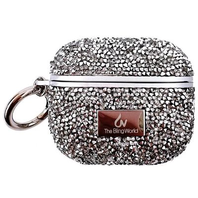 TPU чохол Bling World Rock Diamond для навушників AirPods 3 (Срібний) 57526 57526* Чехол