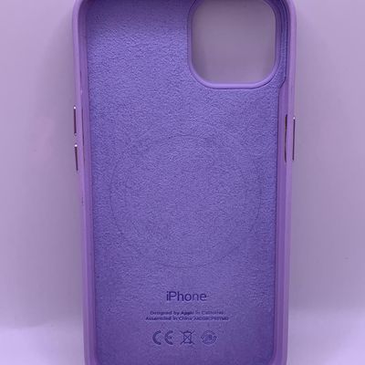 Шкіряний чохол Leather Case (AA Plus) with MagSafe для Apple iPhone 13 Pro (6.1) (Elegant purple) 57471 57471* 57471