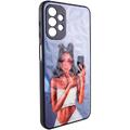 TPU+PC чехол Prisma Ladies для Samsung Galaxy A32 4G (Black in White) 47286 Чехол