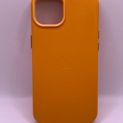 Шкіряний чохол Leather Case (AA Plus) with MagSafe для Apple iPhone 14 (6.1) (Golden Brown) 57473 57473* 57473