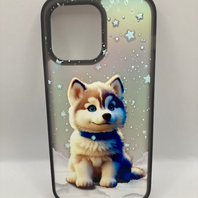 Чохол WAVE Snowy animals Matte Gradient (Nprint) iPhone 14 Pro Max (dog (black)) 1326 1326* 1326 Чехол