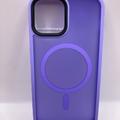 TPU+PC чохол Metal Buttons with MagSafe Colorful для Apple iPhone 12 Pro / 12 (6.1) (Бузковий / Light Purple) 00064994 00064994 Чехол