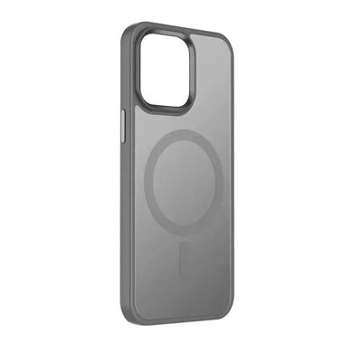 TPU+PC чохол Metal Buttons with MagSafe Colorful для Apple iPhone 16 Pro Gray Березень 2025