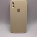 Чохол Silicone Case Square Full Camera Protective (AA) для Apple iPhone XS (5.8) (Бежевый / Antigue White) 40231* Чехол