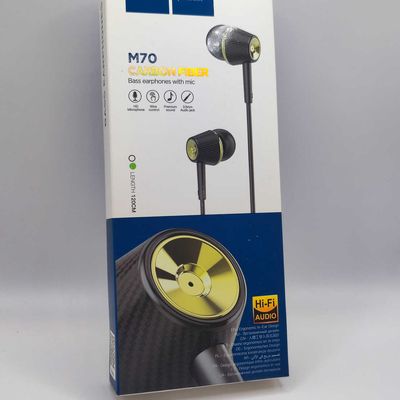 Стерео Навушники  M70 with microphone (3.5mm/1.2m) (Чорний) 39920 Hoco