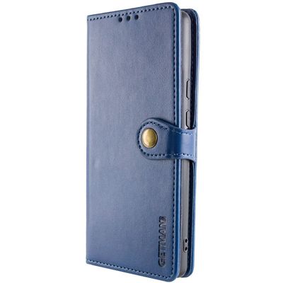Шкіряний чохол книжка GETMAN Gallant (PU) для Xiaomi Poco X3 NFC / Poco X3 Pro (Синій) 40665 Чехол