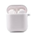 Силіконовий футляр з мікрофіброю для навушників Airpods 1/2 (Білий / White) 39442 Чохли на навушники