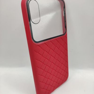 Чохол IPhone  Xs  Прозорий с переплетом червона Китай