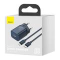 МЗП Super Silicone Quick Charger 20W (Type-C) + With Cable Type-C to Lightning (blue) 30697 Baseus