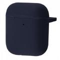 Чохол Silicone Shock-proof case for Airpods 1/2 (dark blue) 33439 Китай