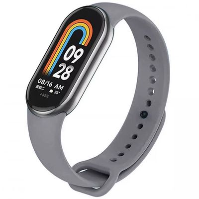 Силіконовий ремінець для Xiaomi Mi Band 8/9/10 (Сірий / Dark Gray) 00065484