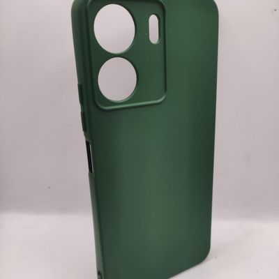 Чохол TPU GETMAN Liquid Silk Full Camera для Xiaomi Redmi 13C / Poco C65 (Зелений / Dark green) 73798 Чехол
