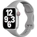 Силіконовий ремінець для Apple Watch Sport Band 42 / 44 / 45 / 49 (S/M & M/L) 3pcs (Сірий / Dark Gray) 34825