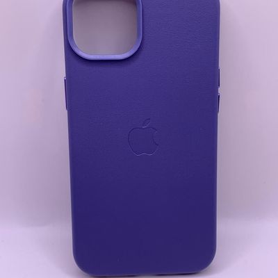 Шкіряний чохол Leather Case (AA Plus) with MagSafe для Apple iPhone 14 (6.1) (Wisteria) 57473 57473* 57473