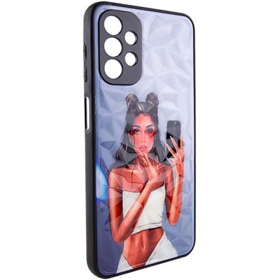 TPU+PC чехол Prisma Ladies для Samsung Galaxy A32 4G (Black in White) 47286 Чехол