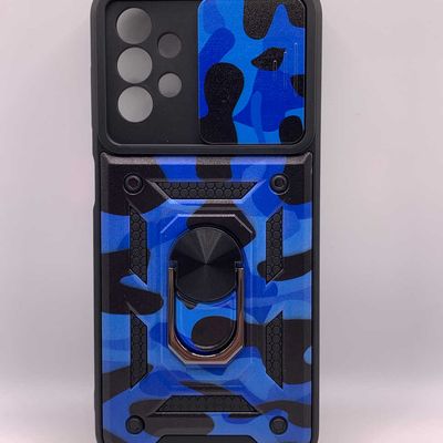 Ударопрочный чехол Camshield Serge Ring Camo для Samsung Galaxy A13 4G (Синий / Army Blue) 54670 54670 54670* Чехол