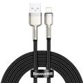 Кабель Cafule Metal Lightning 2.4A (2m) (black) 31093 Baseus