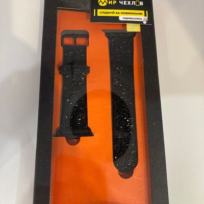 Вироби з силікону Ремінець Ремінець App 38mm/40мм The bling World black  * Китай