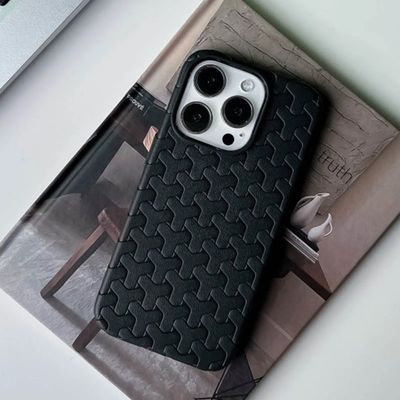 Чохол TPU Weaving для Apple iPhone 16 Pro Max (6.9) (Black) 74862 74862 Чехол