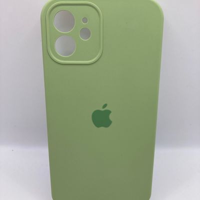 Чохол IPhone 12 Silicone Case Full  Сamera Protective mint gum 72155 Китай