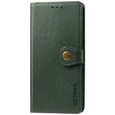 Шкіряний чохол книжка GETMAN Gallant (PU) для Xiaomi Redmi Note 10 Pro / 10 Pro Max (Зелений) 43341 Чехол