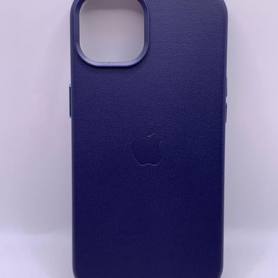 Шкіряний чохол Leather Case (AA Plus) with MagSafe для Apple iPhone 14 (6.1) (Violet) 57473 57473*