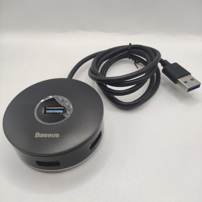 HUB USB-Хаб  Round Box USB to USB 3.0 + 3USB 2.0 (1m) (black) 23503 23503 Baseus