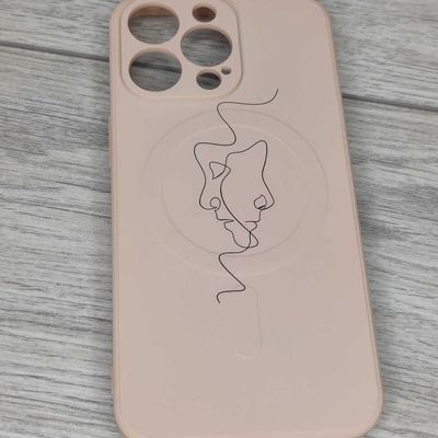 Чохол WAVE Minimal Art Case iPhone with MagSafe 12 Pro Max (pink sand/human) 35289* 35289 Китай