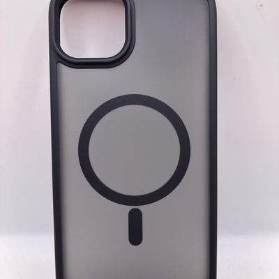 TPU+PC чохол Metal Buttons with MagSafe Colorful для Apple iPhone 15 Plus (6.7) (Чорний / Black) 00065602 00065602 Чехол