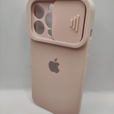 Товар з уцінкою Silicone Case SLIDER Full Camera SQUARE side for iPhone 13 Pro Pink sand 77150 Китай