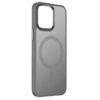 TPU+PC чохол Metal Buttons with MagSafe Colorful для Apple iPhone 16 Pro Max Gray Березень 2025