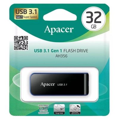 Флеш-накопичувач  USB 3.2 Gen 1 AH356  32GB Black AP32GAH356B-1 Apacer
