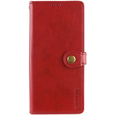 Шкіряний чохол книжка GETMAN Gallant (PU) для Xiaomi Redmi 14C (Червоний) 74491 Чехол