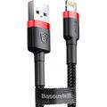 Кабель  Cafule Lightning 2.4A (1m) (red/black) 18029 Baseus