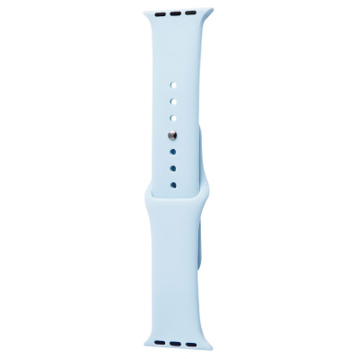 Силіконовий ремінець для Apple Watch Sport Band 38 / 40 / 41 (S/M & M/L) 3pcs (Блакитний / Lilac Blue) 32192 Китай