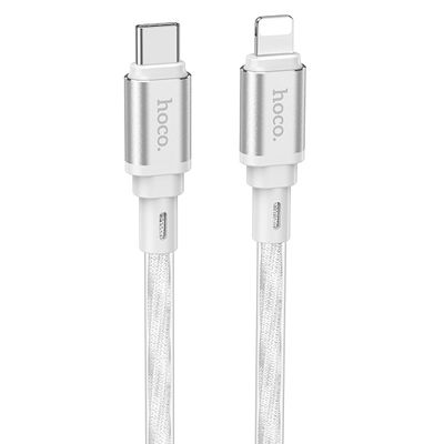 Дата кабель  X98 Crystal ice Type-C to Lightning 20W (1m) (Silver) 71184 Hoco