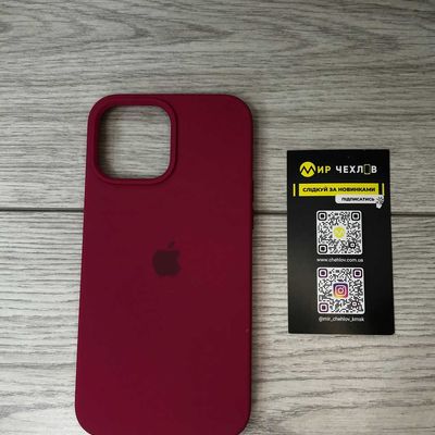 Silicone Case Full Protective (AA) для Apple iPhone 13 Pro Max (6.7) (Красный / Rose Red) 49840 49840* 49840 Чехол