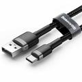 Кабель Cafule Type-C Cable 2A (3m) (gray/black) 23461 Baseus