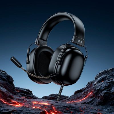 Навушники HOCO Dynamic USB7.1 channel gaming headphones W113 |2m, HD Mic| (black) 000012096 Hoco
