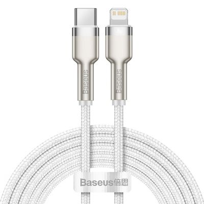 Кабель  Cafule Metal Type-C to Lightning PD 20W (0.25m) (black) 33195 Baseus