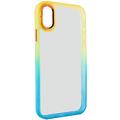 TPU+PC Fresh sIPhone series для Apple iPhone X / XS (5.8) (Бирюзовый / Оранжевый) 55613 55613* 55613 Чехол