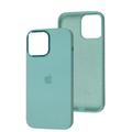 Чохол Silicone case Full (Metal Frame and Buttons) for iPhone 13 Pro Azure