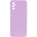 Силіконовий чохол Candy Full Camera для Samsung Galaxy A24 4G (Бузковий / Dasheen) 64751 Чехол