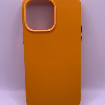 Шкіряний чохол Leather Case (AA Plus) with MagSafe для Apple iPhone 14 Pro Max (6.7) (Golden Brown) 57476 57476* 57476