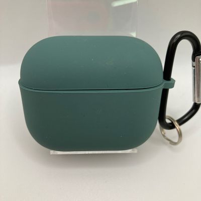 Силіконовий футляр з мікрофіброю для навушників Airpods 3 (Зелений / Pine green) 53035 Чохли на навушники