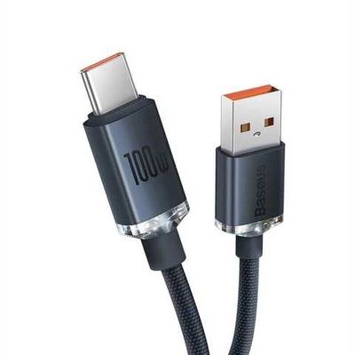 Кабель  Crystal Shine Series Fast Charging Type-C 100W (1.2m) (black) 35104 Baseus