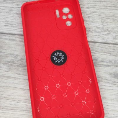 Чохол TPU чехол Deen ColorRing под магнитный держатель (opp) для Xiaomi Redmi Note 10 / Note 10s (Красный / Красный) 47409  47409 47409* Китай